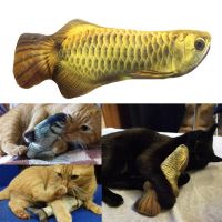 Interactive cat toy Cat Mint Play Fish Shape Plush Toys Coated with Catnip Grass for Pet Kitten 20cm