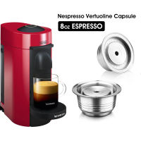 รีฟิลสแตนเลสนำมาใช้ใหม่แคปซูลเข้ากันได้กับ Nespresso Vertuo ฝักกาแฟกรองสำหรับ Nespresso Delonghi