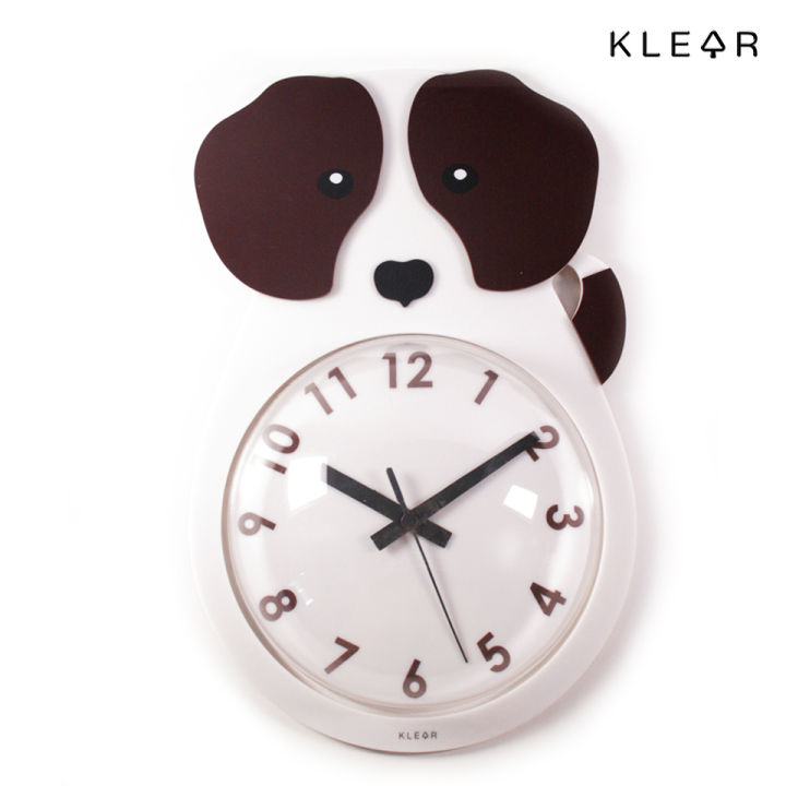 klearobject-นาฬิกาแขวนผนัง-สุนัขบีเกิ้ล-beagle-wall-clock-k323
