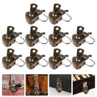 10pcs Practical Heart Shape Padlock Mini Cabinet Lock Drawer Lock for Luggage