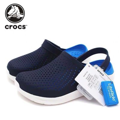 แท้ Crocs LiteRide Clog  หิ้วนอก ถูกกว่าshop รองเท้าแตะผู้ชายรองเท้าแตะรองเท้าแตะรองเท้าผู้หญิงรองเท้าคู่ที่ชายหาด