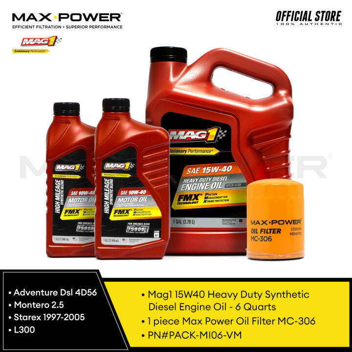 MAG 1 15W40 All Fleet Synthetic Car Engine Oil PN64845/65033 + MAX