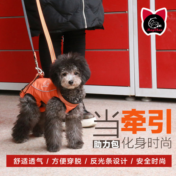 กระเป๋าช่วยสุนัข-meican-teddy-bichon-กระเป๋าวีไอพีสายจูงสุนัข-กระเป๋าเป้สุนัขสำหรับผู้สูงอายุ