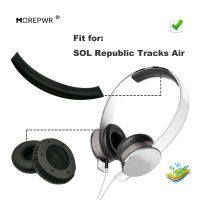 Morepwr Replacement Ear Pads for SOL Republic Tracks Air Headset Parts Leather Earmuff Earphone Sleeve Cover