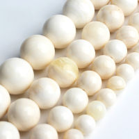 681012mm Natural Ivory White Shell Round Loose Beads for Jewelry Making DIY Beads celet 15 Strand