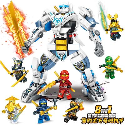 2023 New Phantom Ninja Building Blocks Puzzle Assembled Doll Doll Mech Gold Dragon Children Boy Toys 【AUG】