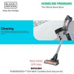 BLACK+DECKER POWERSERIES+ 20V MAX Cordless Stick Vacuum BHFEA18D1