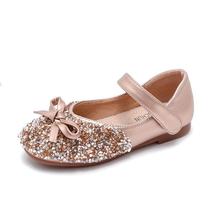 new-children-leather-shoes-bow-princess-girls-party-dance-shoes-student-flat-shoes-kids-glitter-rhinestone-performance-mary-jane