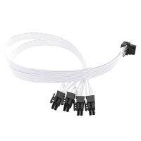 4XCPU 8Pin To 16Pin Male Graphics Video Card Extension Cable PCI-E 5.0 12VHPWR RTX4090 Elbow Adapter Cable