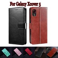 ✜ Case For Samsung Galaxy Xcover 5 Cover Phone Protective Shell Funda For Samsung Xcover5 Case Flip Wallet Stand Leather Book Bag