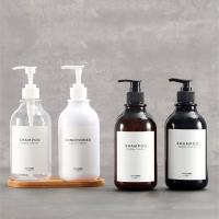 300ml 300ml/500ml Empty Pump Bottle Soap Dispenser Liquid Storage Container 300ml Portable Bathroom Shampoo Kitchen Dish Refill Shower Gel Hand 300ml/500ml