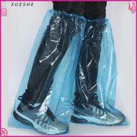 XUESHE 5 Pairs ทนทาน ผู้พิทักษ์ High-Top ผ้าคลุมรองเท้ากันฝน กันน้ำ กันลื่น พลาสติก