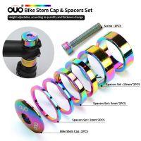 MTB Bike Stem Top Cap Headphone Spacer Kit Aluminum Fork Ring Spacer 28mm 2mm 5mm 10mm Bike Headphone Cover Bike Tool Medicine  First Aid Storage