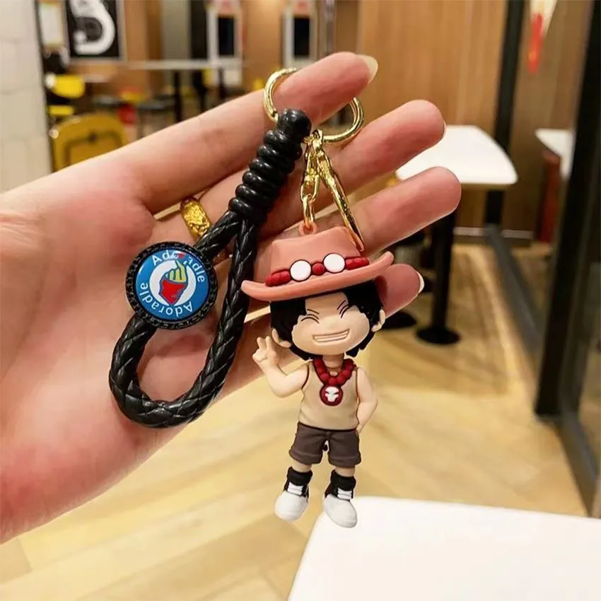 Anime One Piece Keychain Acrylic Pendant Monkey.d.luffy Roronoa