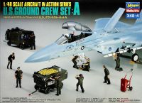 ขุดนประกอบเครื่องบิน  U.S. Ground Crew Set A  1/48  hasegawa