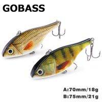 อุปกรณ์ตกปลา GOBASS Lipless Crankbait 2021เหยื่อสั่นเหยื่อล่อปลา18/21G Wolers สำหรับ Pike Perch เหยื่อสั่นได้โลหะ