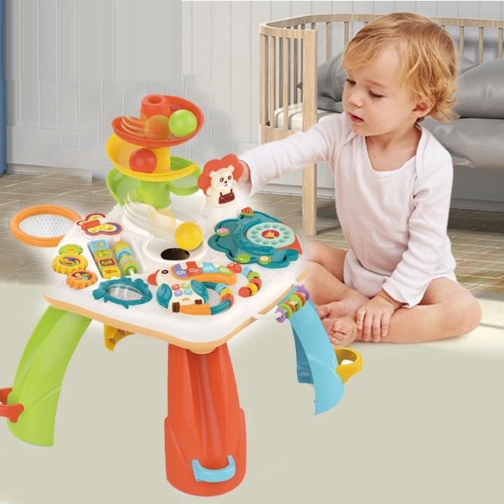 toykidsshop-โต๊ะกิจกรรม-ของเล่นเสริมพัฒนาการเด็ก-มีเสียงมีไฟสำหรับเด็ก-6-เดือนขึ้นไป-เปียโนเอาออกได้-ของเล่นเด็ก-no-he0518