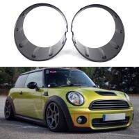 For MINI Cooper R55 R56 R57 R58 R59 Black Fog Lamp Light Cover Front Bumper Ring Trim 51117248791 51117248792 Car Accessories