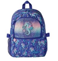 Smiggle Glitter Seahorse Backpack กระเป๋าเป้ กระเป๋านักเรียน กระเป๋าสะพายหลัง ม้าน้ำ เพชรม่วง พร้อมส่งในไทย