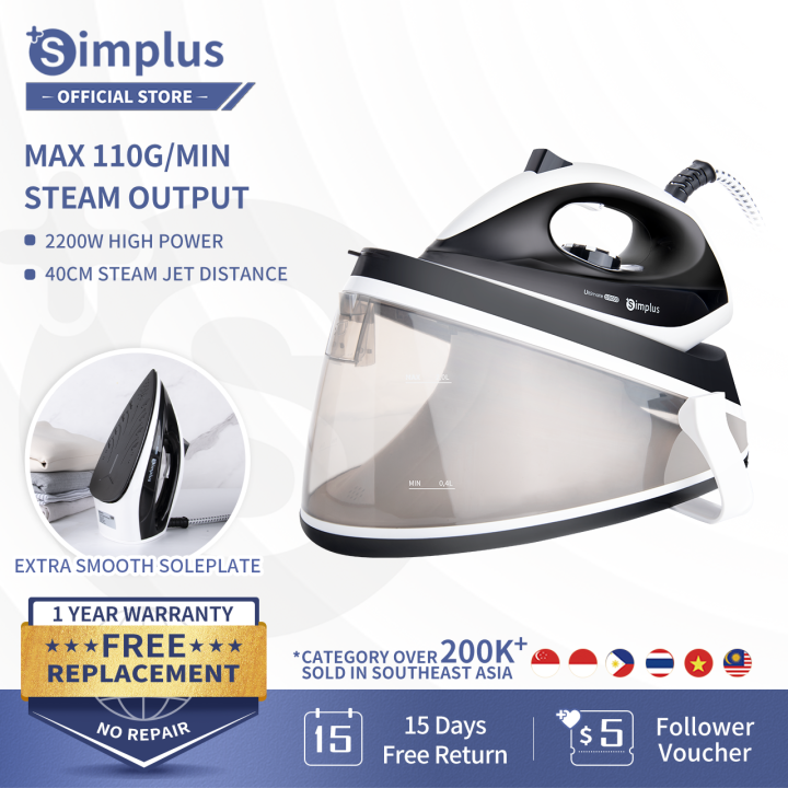 Simplus Steam Generator Ultimate G9000 Iron Steam Garment Steamer
