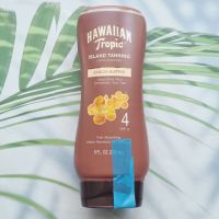 (Hawaiian Tropic®) Lotion Sunscreen Island Tanning SPF Water Resistant, Cocoa Butter 236 ml โลชั่นกันแดด สำหรับผิวกาย ซึมเร็ว กันน้ำ