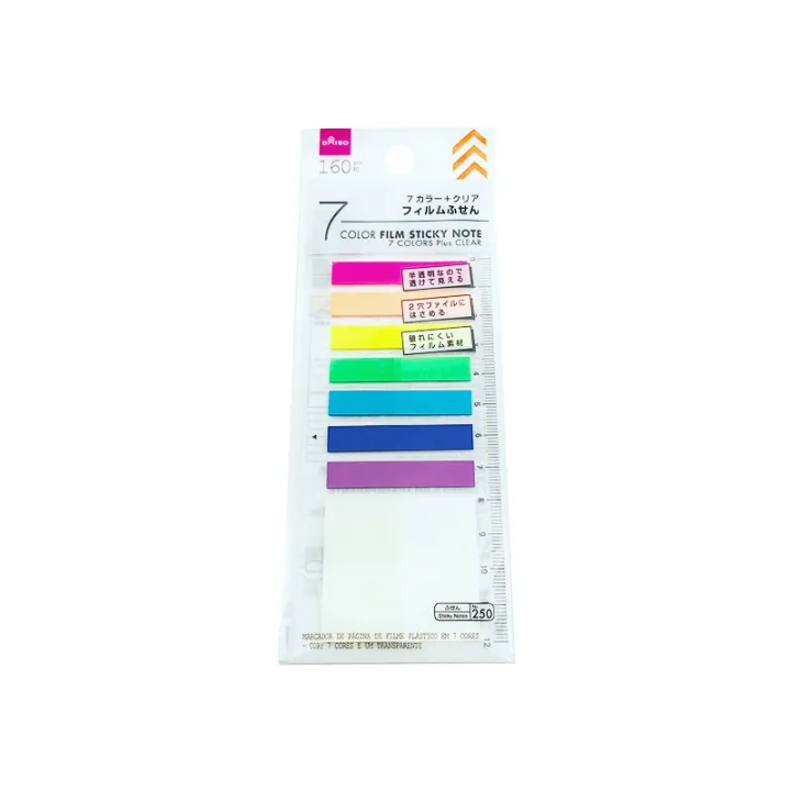 Free Shipping Daiso UltraFine Fluorescent Note Index Stickers Color