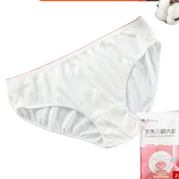 Get PURCOTTON Ladies Cotton Disposable Underwear Sterilized L 2 pcs  Delivered