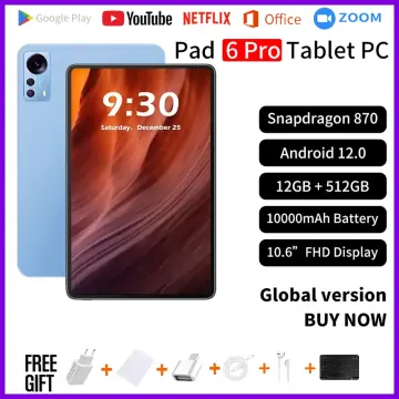 New 5G Pad Global Version 10.36 Inch Tablets 8GB RAM 512GB ROM 10 Core 4G 5G