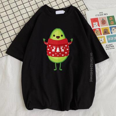 Avocado Wear Christmas Fruit Lazy Print MenS Tshirt Style S-Xxxl T Shirts Fashion Casual Tshirts Street O-Neck Mens Top