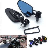 1 Pair Universal Motorcycle Aluminum Mirrors Handle Bar End for YAMAHA TMAX 500 530 TMAX500 530 YZF R15 XT660 X R Z