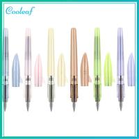 COOLEAF 6 Pcs เรซิน ปากกาหมึกหมึก 0.5มม. ปากกาสำหรับเด็ก ที่มีคุณภาพสูง ปากกาของขวัญ ออฟฟิศสำหรับทำงาน