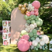 Loloajoy Macaron Green Garland Arch Kit Wedding Balloon Birthday Party Decor Kids Jungle Safari Theme Party Baby Shower Balloon