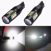 1Pair 12/24V T10 LED Light Bulbs 6000K White 50W 10 LED Chipset 700LM Bulb For Car Interior Dome Map Door Courtesy License Plate