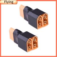 FLYING 2Pcs ชาย/หญิง อุปกรณ์เสริม สายแบตเตอรี่ Lipo ชิ้นส่วนเครื่องบินรถบังคับ สายรัดสายไฟ ตัวเชื่อมต่อตัวแปลง อะแดปเตอร์ขนาน XT60