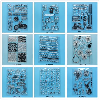 【CC】 (19 Styles) Flowers Cats Scrapbooking Supplies Card Photo Album ink pad Stamping