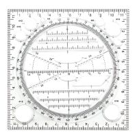 Multifunctional Drawing Ruler, Springhall Angle and Circle Maker Drawing Geometric Drawing Template Measuring Ruler Draw 40JB