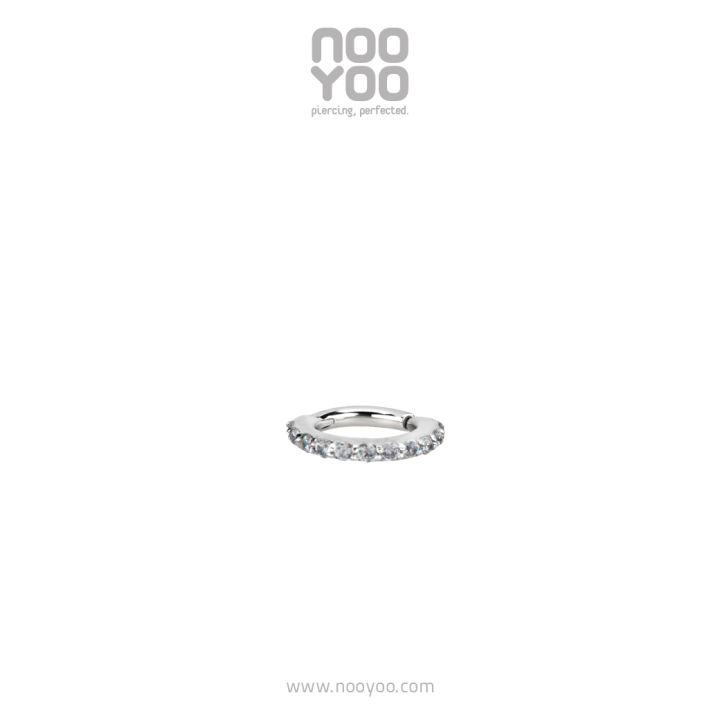 nooyoo-ต่างหูสำหรับผิวแพ้ง่าย-crystal-hinged-ring