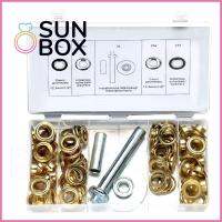 SUN BOX 103pcs ที่เจาะรู ชุดซ่อมผ้าใบกันน้ำ สำหรับผ้าใบกันน้ำผ้าเต็นท์ ปลอกยางโลหะ ตาไก่วงแหวน 1/2นิ้วค่ะ ชุดห่วงแหวน เครื่องมือห่วงโลหะ