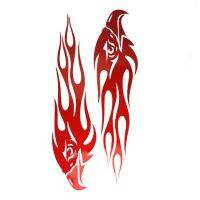 Xinmai Motor 2 Pcs Custom Car Stickers DIY Kit Eagle Flame Pattern Reflective Scooter Bicycle Cool Decal Logo Reflective Styling