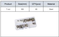 【❉HOT SALE❉】 jiushouz M3ชุด M5แบบเลื่อนน็อตตัว T-Nut ค้อนแบบเลื่อนได้ขั้วต่อตัวยึดชุดร่องโพรไฟล์อะลูมิเนียมขึ้นรูป