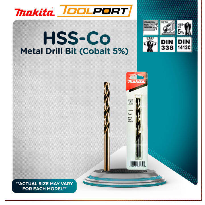 Makita hss co metal drill bit cobalt 5 millimeter toolport