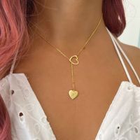 Custom Carving Letter Women Necklace Personalized Love Heart Pendant Stainless Steel Necklace Jewelry Gifts Collier Personnalisé