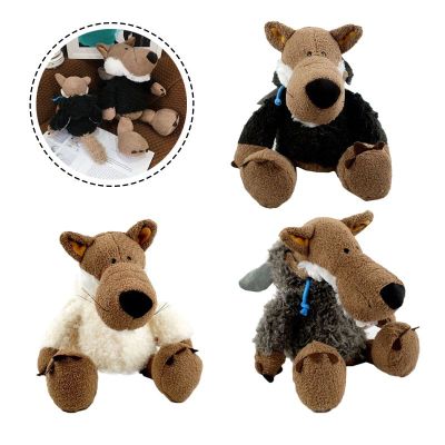 Germany Super Wolf Cute Plush Toys With Cap Wolf Wolves Furnishings Home Gifts