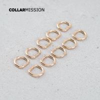 10mm Metal UnWelded Buckle Nickel Plated D Rings For Backpacks Straps Shoes Bags Cat Dog Collar Dee Buckles DIY Parts DK10J