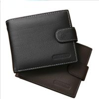 Leather Wallet Mens Clip Cowhide Money Bag Brand Designer Coin Wallet Small Clutches Purse Coin Pouch Short New Wallet