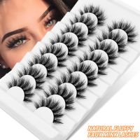 3/8/10 Pairs 6D Faux Mink Eyelashes Natural Thick Long False 10-15mm Lashes Dramatic Fake Eyelash Eyes Makeup Extension Beauty