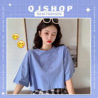 QJshop  ขายดี✨เสื้อยืดแฟชั่น เสื้อครอปสำหรับคุณสาวๆ คุณภาพดีมากราคาดีๆแบบนี้ใครจะอดใจไหวคะ รีบมาตำ?