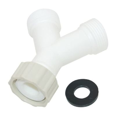 【YF】▪♧☜  Plastic 3/4-inch Dishwasher Drain Hose 3 Ways Y Splitter for Washing Machine