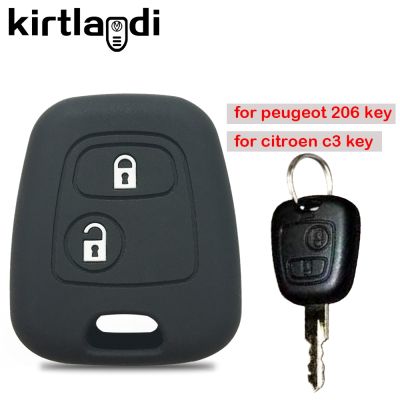 dfthrghd 2 BUTTON SILICONE KEY COVER FOR CITROEN C1 C2 C3 C4 XSARA PICASSO PEUGEOT 106 107 206 207 307 406 for TOYOTA AYGO Corolla CASE