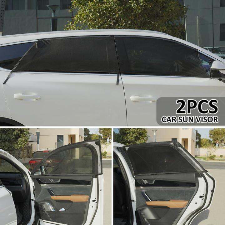 Portable Car Window Sun Shades 2pcs Car Window Sun Shade for SUVs Portable Sun Protection Front